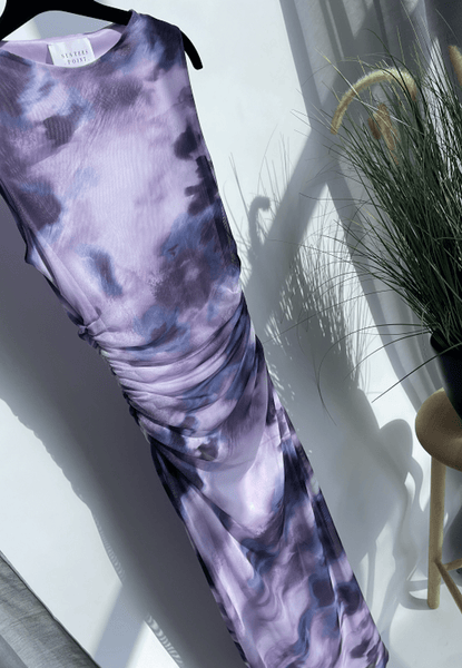 Esme mesh kjóll - Fjólu