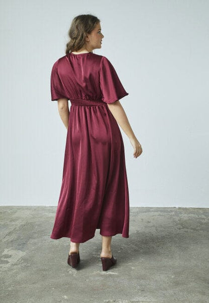 Gisella kjóll - Bordeaux