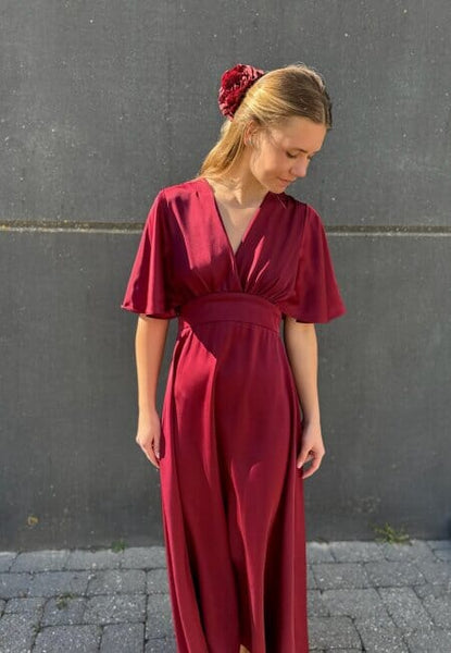 Gisella kjóll - Bordeaux