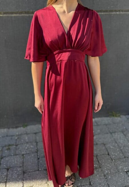 Gisella kjóll - Bordeaux