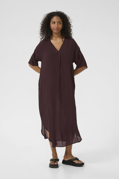 Anja kjóll - Brúnn