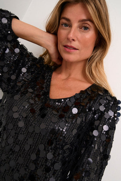 Shine kjóll - Svartur