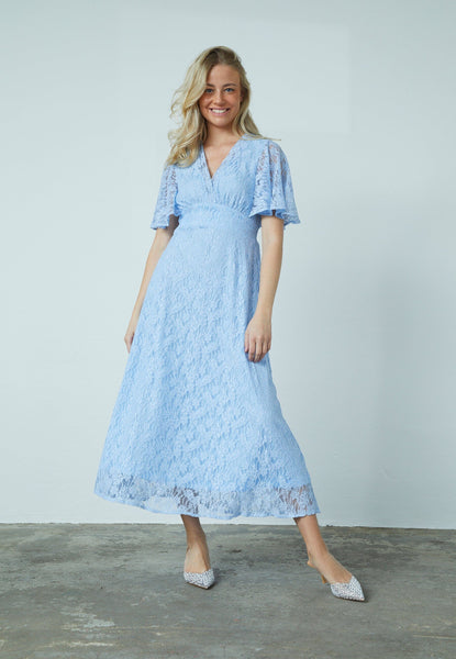 Gisella Lace kjóll - Ljósblár