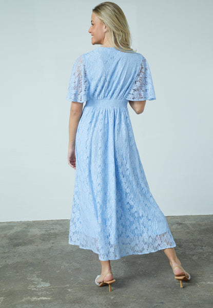Gisella Lace kjóll - Ljósblár