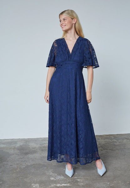 Gisella Lace kjóll - Dökkblár