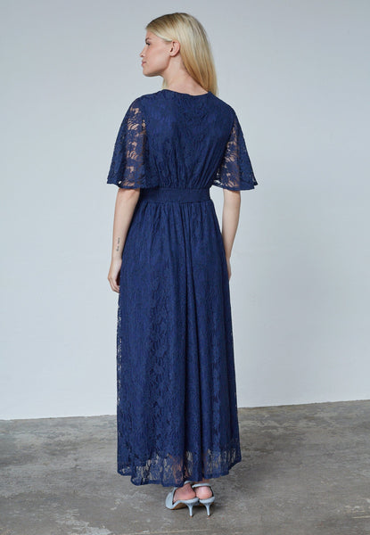 Gisella Lace kjóll - Dökkblár