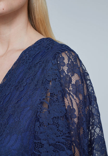 Gisella Lace kjóll - Dökkblár