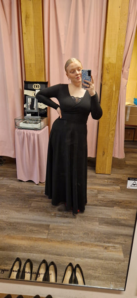 Unicorn síðkjóll V-hálsmál