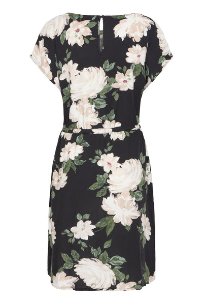 Mjoella O-neck kjóll - Roses