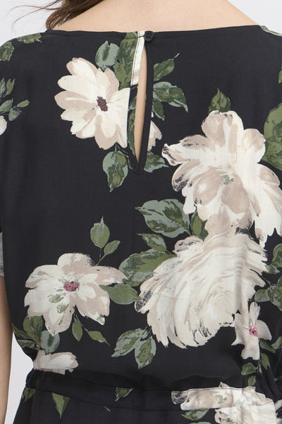 Mjoella O-neck kjóll - Roses