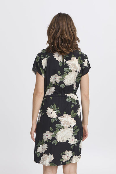 Mjoella O-neck kjóll - Roses