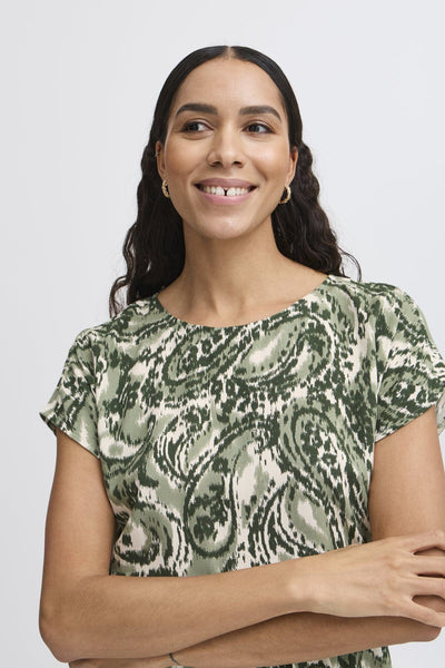 Mjoella O-neck kjóll - Sea Spray