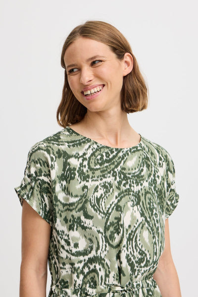 Mjoella O-neck kjóll - Sea Spray