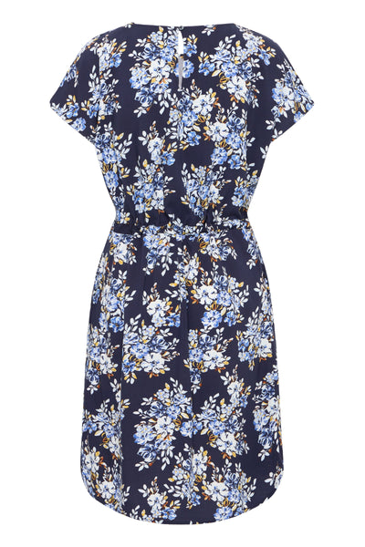 Mjoella O-neck kjóll - Navy