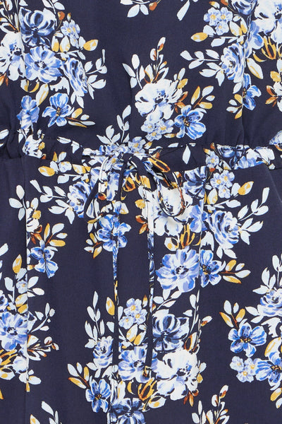 Mjoella O-neck kjóll - Navy