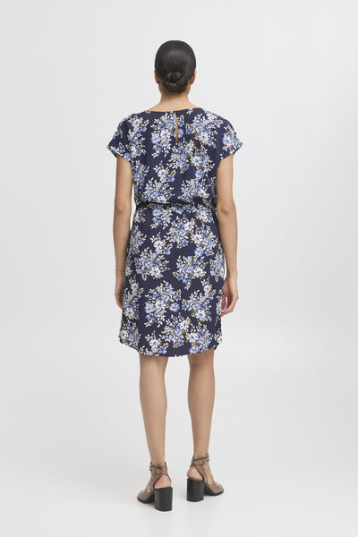 Mjoella O-neck kjóll - Navy