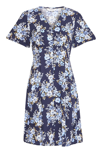 Mjoella V-neck kjóll - Navy