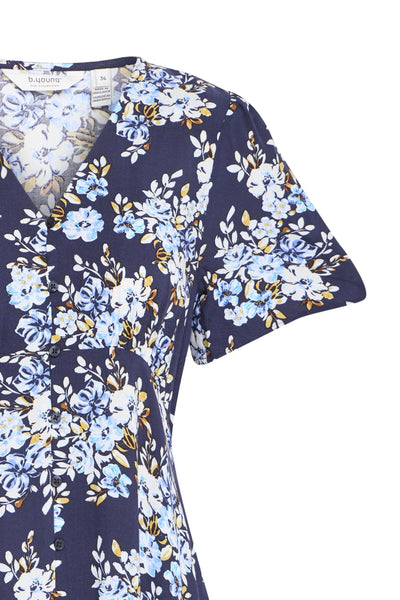 Mjoella V-neck kjóll - Navy