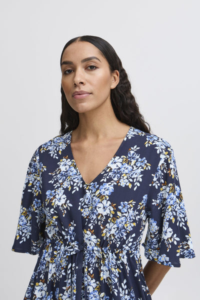 Mjoella V-neck síðkjóll - Navy