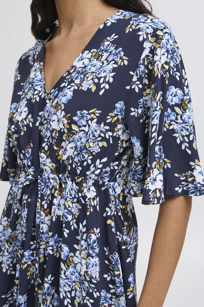 Mjoella V-neck síðkjóll - Navy