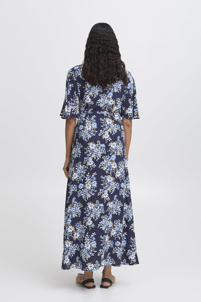 Mjoella V-neck síðkjóll - Navy