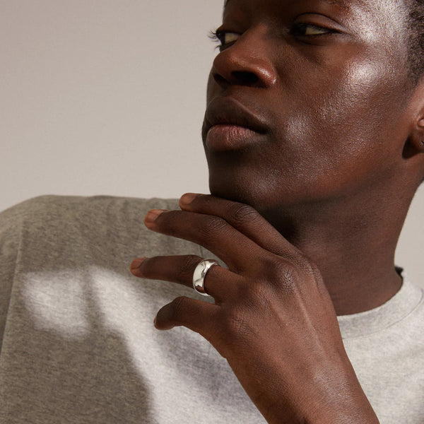 Daisy hringur - silfraður