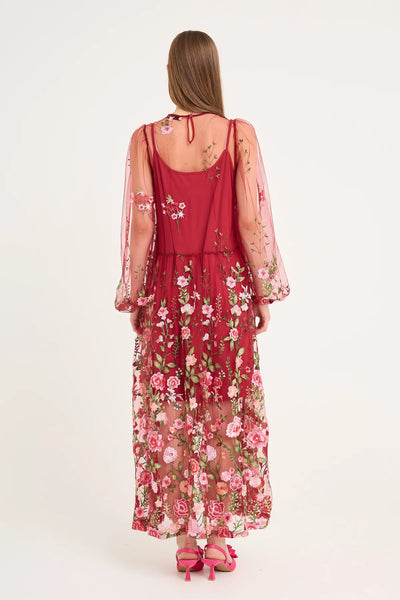 Fuschia kjóll, Bordeaux