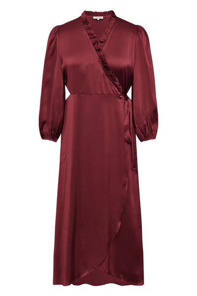 Peony kjóll, Bordeaux