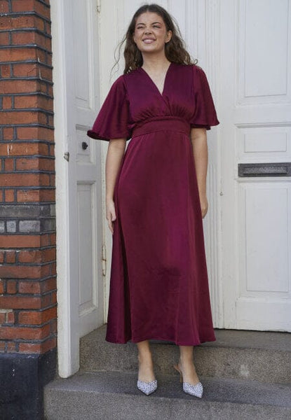 Gisella kjóll - Bordeaux