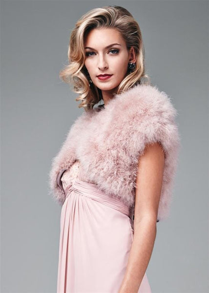 Feather Bolero - Mink