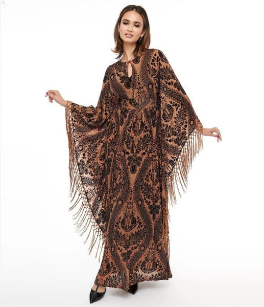 Fringe Kaftan kjóll