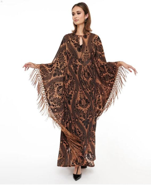 Fringe Kaftan kjóll