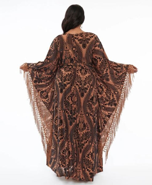 Fringe Kaftan kjóll