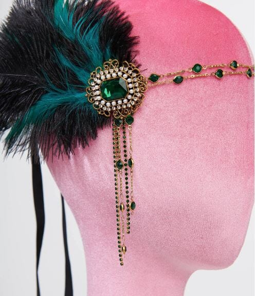 Peacock Rhinestone ennisband