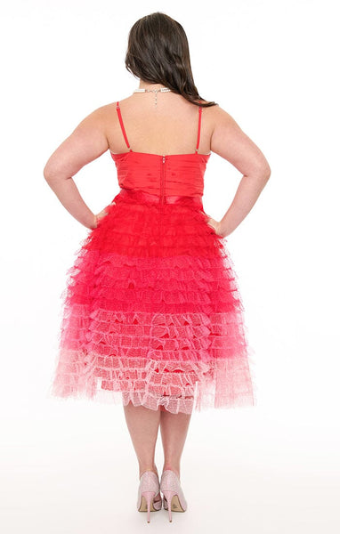 Tullé Cupcake kjóll - Pink Ombré