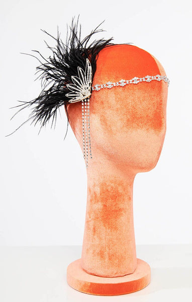 Rhinestone ennisband með klemmu