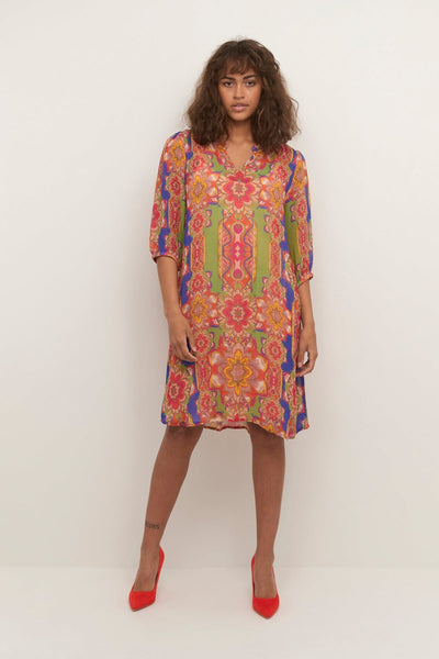 Carolina kjóll, stuttur - Rauður