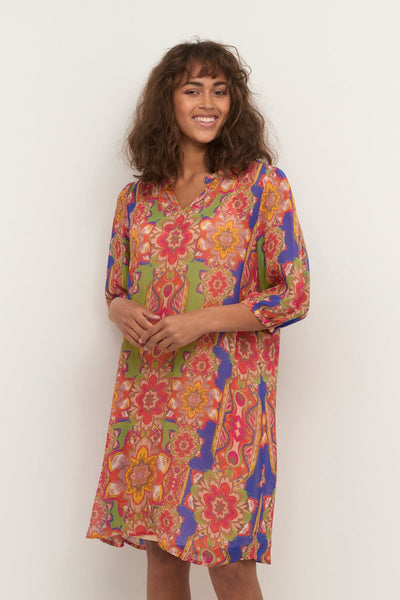 Carolina kjóll, stuttur - Rauður