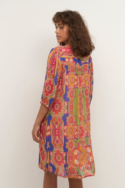 Carolina kjóll, stuttur - Rauður