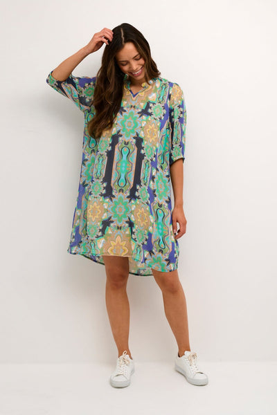 Carolina kjóll, stuttur-Grænn