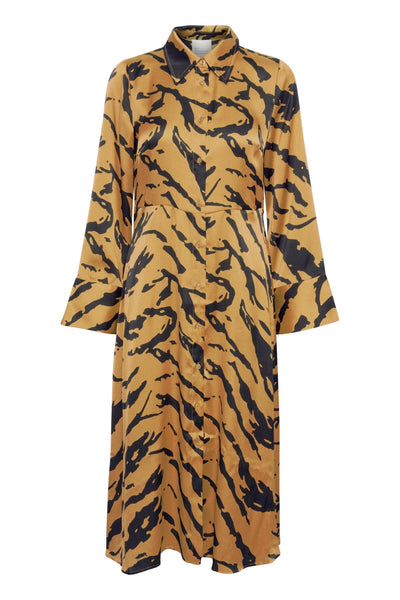 Eve Long kjóll - Brúnn