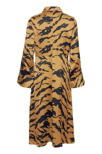 Eve Long kjóll - Brúnn