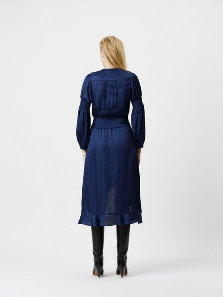 Rumba Flirty Midi kjóll-Blár