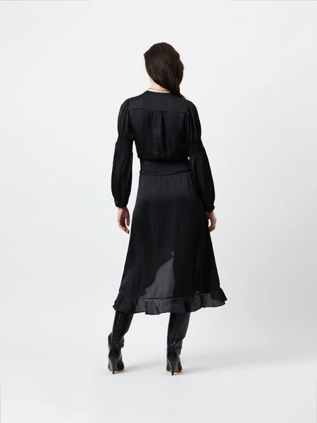 Rumba Flirty Midi kjóll-Svartur