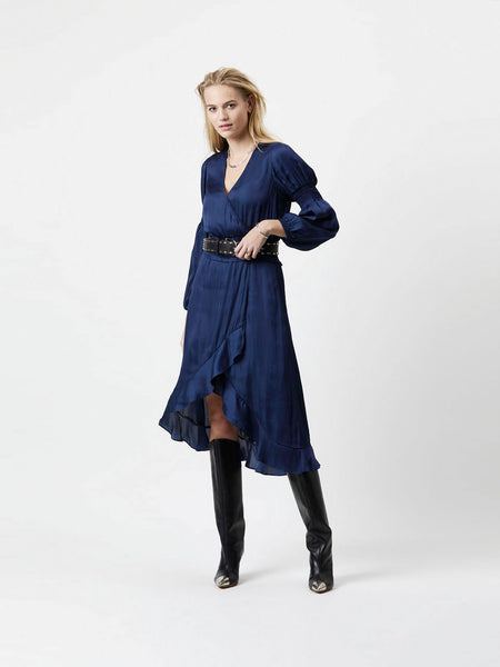 Rumba Flirty Midi kjóll-Blár