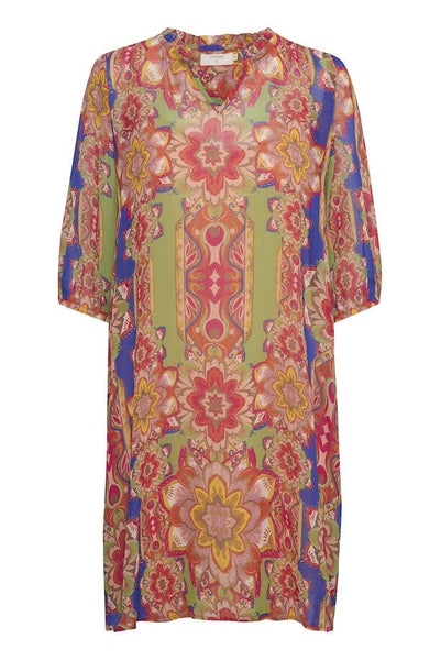 Carolina kjóll, stuttur - Rauður