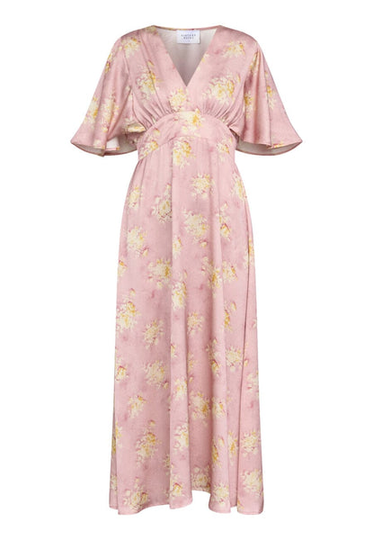 Gisella kjóll - Floral pink