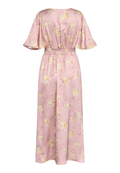 Gisella kjóll - Floral pink