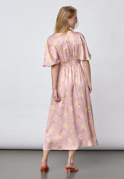 Gisella kjóll - Floral pink