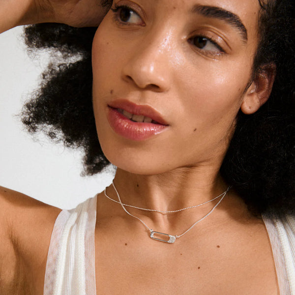 Instant hálsmen 2/1 - silfrað